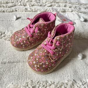NWT Carter’s toddler girls floral shoes size 4